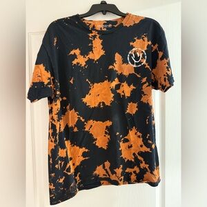 TieDye Orange and Black Shirt